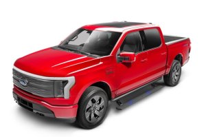 Ford F-150 Lightning Running Boards - AMP Research - PowerStep XL - Black - `22-`24 Ford F-150 Lightning Running Boards - AMP Research - PowerStep XL - Black - `22-`24